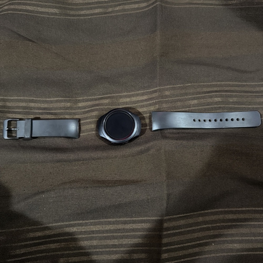 Samsung Gear S2 Smartwatch SM-R720 Dark Gray Stainless Steel Case Sport Band